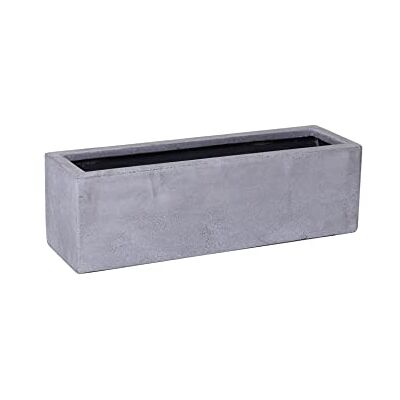 VIVANNO Blumenkasten Flobo Balkonkasten Beton-Optik Grau 15x60x17 cm Frostsicherer Pflanzkasten aus Fiberglas für Balkon & Fensterbank Rechteckiger Trog für Kräuter oder Blumen VIVANNO Blumenkasten Flobo Balkonkasten Beton-Optik Grau 15x60x17 cm Frostsicherer Pflanzkasten aus Fiberglas für Balkon & Fensterbank Rechteckiger Trog für Kräuter oder Blumen