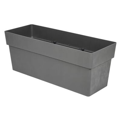 Kreher Pflanzkasten Like XXL mit Rollen (Anthrazit, 1x 120 L) Wetterfest und UV-beständig in Naturstein-Optik, Maße 100 x 37 x 40 cm, für Garten, Terrasse und Balkon Kreher Pflanzkasten Like XXL mit Rollen (Anthrazit, 1x 120 L) Wetterfest und UV-beständig in Naturstein-Optik, Maße 100 x 37 x 40 cm, für Garten, Terrasse und Balkon