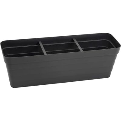 Spetebo Blumenkasten anthrazit mit Bewässerungsboden 60 x 20 cm Kunststoff Pflanzkasten für Außen und Innen mit Bewässerungseinsatz Garten Blumentopf Pflanztopf Blumenkübel Pflanzkübel Spetebo Blumenkasten anthrazit mit Bewässerungsboden 60 x 20 cm Kunststoff Pflanzkasten für Außen und Innen mit Bewässerungseinsatz Garten Blumentopf Pflanztopf Blumenkübel Pflanzkübel