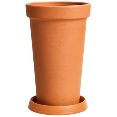 Unbekannt Pflanztopf Blumentopf Pflanzkübel Blumenkübel Tower Design Größen & Farben (30+Untersetzer, Terrakotta) Unbekannt Pflanztopf Blumentopf Pflanzkübel Blumenkübel Tower Design Größen & Farben (30+Untersetzer, Terrakotta)