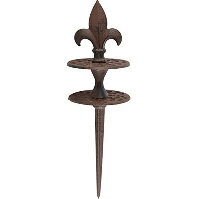Esschert Design Gartenschlauchführung Französische Lilie König Gusseisen Esschert Design Gartenschlauchführung Französische Lilie König Gusseisen