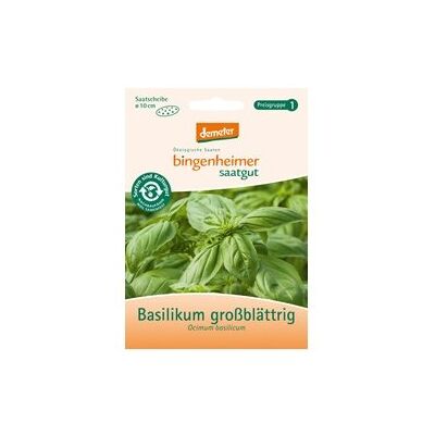 Bingenheimer Saatgut Basilikum großblättrig Saatscheibe Kräuter Saatgut / Samen Bingenheimer Saatgut Basilikum großblättrig Saatscheibe Kräuter Saatgut / Samen