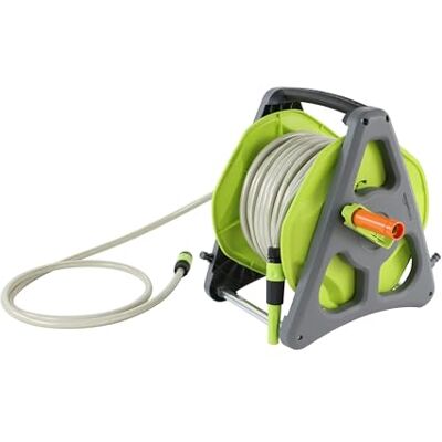 Amazon Schlauchtrommel mit Schlauch, zur Wandmontage, 30 m, Grün/Grau Amazon Schlauchtrommel mit Schlauch, zur Wandmontage, 30 m, Grün/Grau