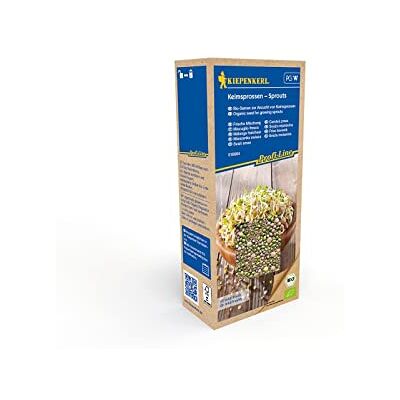 Kiepenkerl Keimsprossen Frische Mischung 618664 Linsen braun & Rot, mild-frischer Geschmack, für Sprossenbox/Gefäßkultur, Saatgut, Gemüsesamen Kiepenkerl Keimsprossen Frische Mischung 618664 Linsen braun & Rot, mild-frischer Geschmack, für Sprossenbox/Gefäßkultur, Saatgut, Gemüsesamen