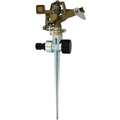 Amig Sektoraler Bewässerungskopf Metallspitzen ideal für die Bewässerung von Rasen 280 mm 360 ° drehbar Bewässerungsfläche bis 95 m² Messing Pistaziengrün und Schwarz Amig Sektoraler Bewässerungskopf Metallspitzen ideal für die Bewässerung von Rasen 280 mm 360 ° drehbar Bewässerungsfläche bis 95 m² Messing Pistaziengrün und Schwarz