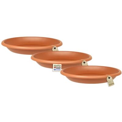 MePla 3 Stück Untersetzer für Blumentopf Cilindro runder Kunststoff-Unterteller wetterfestes UV-beständig Untersetzer Ø 78 cm (Innen: ø 56,8 cm) Terracotta MePla 3 Stück Untersetzer für Blumentopf Cilindro runder Kunststoff-Unterteller wetterfestes UV-beständig Untersetzer Ø 78 cm (Innen: ø 56,8 cm) Terracotta