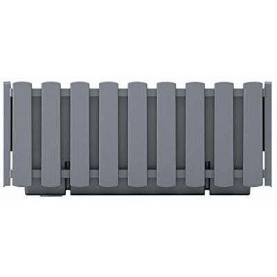 Prosperplast Boardee Fencycase Blumenkasten Balkonkasten Blumentopf Pflanzkasten Rustikales Design für Innen- und Außenbereich (380 mm Länge, Grau) Prosperplast Boardee Fencycase Blumenkasten Balkonkasten Blumentopf Pflanzkasten Rustikales Design für Innen- und Außenbereich (380 mm Länge, Grau)