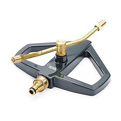 REHAU Kreisregner Premium, aus Messing, Sprinkler-Bereich bis zu 15m, Rasensprenger für große Flächen bis 175m² REHAU Kreisregner Premium, aus Messing, Sprinkler-Bereich bis zu 15m, Rasensprenger für große Flächen bis 175m²