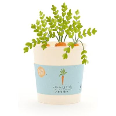 Die Stadtgärtner Möhren-Anzuchtset als Geschenk für Lieblingsmenschen Anzuchtbecher mit Möhren-Saatgut, Kokos-Quelltablette & Anleitung Nachhaltige Geschenkidee für Liebesbotschaften, Geburtstage & Dankeschön Die Stadtgärtner Möhren-Anzuchtset als Geschenk für Lieblingsmenschen Anzuchtbecher mit Möhren-Saatgut, Kokos-Quelltablette & Anleitung Nachhaltige Geschenkidee für Liebesbotschaften, Geburtstage & Dankeschön