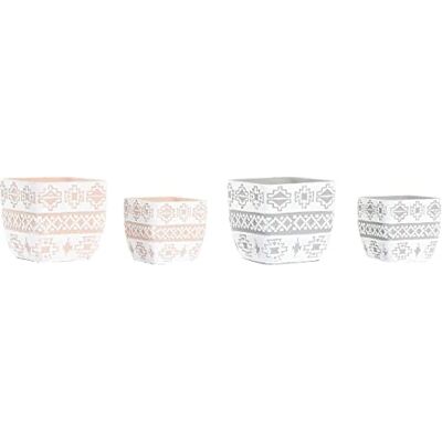 DKD Home Decor Pflanzkübel Set - Tropisch Zement 2er Pack DKD Home Decor Pflanzkübel Set - Tropisch Zement 2er Pack