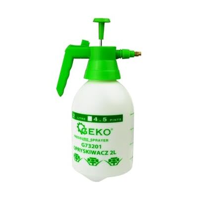 Garronda Drucksprüher 2L Sprühflasche Pumpsprüher Gartenspritze für Pflanzenpflege Unkrautvernichter Drucksprühgerät Garten Grün GD-0240 Garronda Drucksprüher 2L Sprühflasche Pumpsprüher Gartenspritze für Pflanzenpflege Unkrautvernichter Drucksprühgerät Garten Grün GD-0240