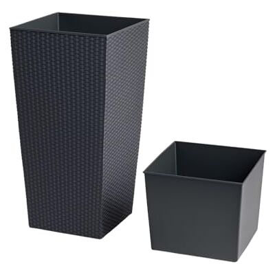 Unbekannt Blumentopf Übertopf Blumenkübel Pflanzkübel Rato Polyrattan Pflanztopf von rg-vertrieb (265, Anthrazit) Unbekannt Blumentopf Übertopf Blumenkübel Pflanzkübel Rato Polyrattan Pflanztopf von rg-vertrieb (265, Anthrazit)