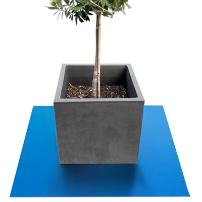 KARAT Untersetzer für Blumentopf, Blumenuntersetzer mit abgeschrägter Kante, Unterlage für Pflanztöpfe, Schutzmatte, Bodenschutzmatte, Blumentopfuntersetzer (Majesty) (Blau, Eckig 90 x 90 cm) KARAT Untersetzer für Blumentopf, Blumenuntersetzer mit abgeschrägter Kante, Unterlage für Pflanztöpfe, Schutzmatte, Bodenschutzmatte, Blumentopfuntersetzer (Majesty) (Blau, Eckig 90 x 90 cm)