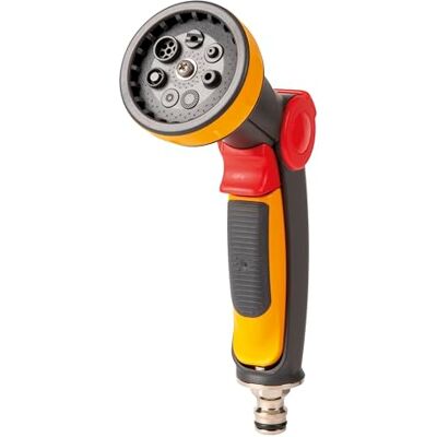 Hozelock Ltd 100-101-499 Metallpistole, 8 Strahlarten, Gelb Hozelock Ltd 100-101-499 Metallpistole, 8 Strahlarten, Gelb