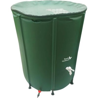 Royal Gardineer Wassertonne: Faltbare Regentonne mit Deckel, 500 l, 620 GSM-PVC, Schlauchanschluss (Regensammler, Regentonne-Regenwassertonne, Gartenschlauch) Royal Gardineer Wassertonne: Faltbare Regentonne mit Deckel, 500 l, 620 GSM-PVC, Schlauchanschluss (Regensammler, Regentonne-Regenwassertonne, Gartenschlauch)