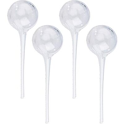 Royal Gardineer Pflanzenwasserspender: 4er-Set Gießfrei-Bewässerungs-Kugeln aus Glas, transparent, Ø 8,5 cm (Bewässerungskugeln Pflanzen, Pflanzen-Bewässerungs-System, Balkon) Royal Gardineer Pflanzenwasserspender: 4er-Set Gießfrei-Bewässerungs-Kugeln aus Glas, transparent, Ø 8,5 cm (Bewässerungskugeln Pflanzen, Pflanzen-Bewässerungs-System, Balkon)