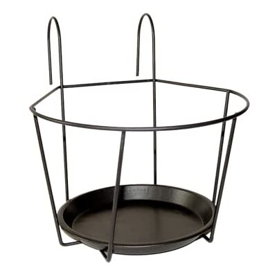 Esschert Design Grau Balkon-Topfaufhänger, groß Esschert Design Grau Balkon-Topfaufhänger, groß