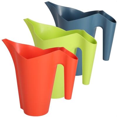 com-four ® 3X Gießkanne 1 Liter, Schöne Langhals-Gießkanne im Set Blumengießkanne zum Gießen und Düngen von Pflanzen für innen und außen com-four ® 3X Gießkanne 1 Liter, Schöne Langhals-Gießkanne im Set Blumengießkanne zum Gießen und Düngen von Pflanzen für innen und außen