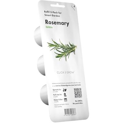 Click & Grow Rosmarin Nachfüllkapseln, 3er-pack für Smart Garden Patented Smart Soil. Nachfüll Plant Pods Substratkapsel. Kompatibel mit allen Smart Garden Modellen Click & Grow Rosmarin Nachfüllkapseln, 3er-pack für Smart Garden Patented Smart Soil. Nachfüll Plant Pods Substratkapsel. Kompatibel mit allen Smart Garden Modellen