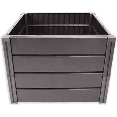 KHW Hochwertiges Hochbeet Demeter M platzsparend 82 × 82 × 61 cm 336 Liter ideal für Urbane Gärten nachhaltiges Gärtnern fördert gesunde Ernten Made in Germany KHW Hochwertiges Hochbeet Demeter M platzsparend 82 × 82 × 61 cm 336 Liter ideal für Urbane Gärten nachhaltiges Gärtnern fördert gesunde Ernten Made in Germany