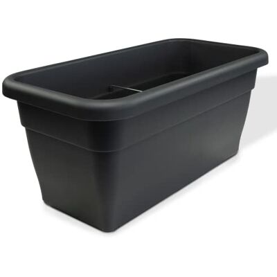 MePla Blumentrog länglicher Blumentopf wetterfestes Pflanzgefäß UV-beständiger Blumenkübel Pflanzentopf Pflanzen-Trog 80x39 cm (Innen: 72x33 cm) Anthrazit MePla Blumentrog länglicher Blumentopf wetterfestes Pflanzgefäß UV-beständiger Blumenkübel Pflanzentopf Pflanzen-Trog 80x39 cm (Innen: 72x33 cm) Anthrazit