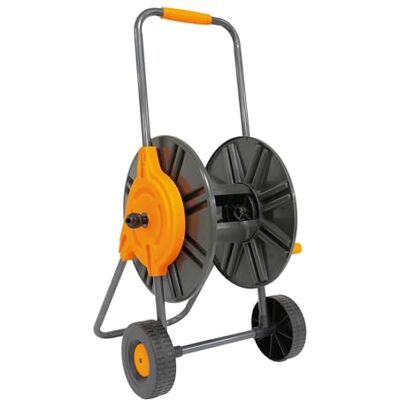 Amig Schlauchwagen für 1/2" Schläuche max. 60m gerollt mit Kurbel zum einfachen Aufrollen Polypropylen Orange und Grau Amig Schlauchwagen für 1/2" Schläuche max. 60m gerollt mit Kurbel zum einfachen Aufrollen Polypropylen Orange und Grau
