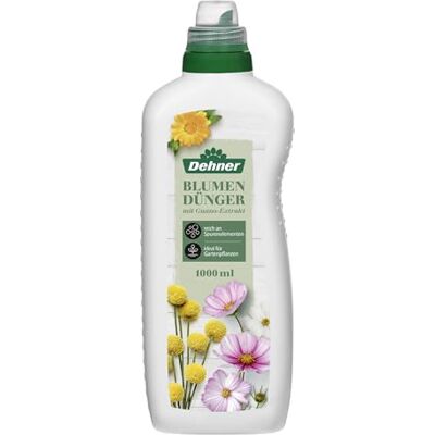Dehner Blumendünger mit Guanoextrakt, hochwertiger Flüssigdünger, Dünger für Gartenpflanzen / Zimmerpflanzen, organisch mineralischer NPK-Dünger, mit Spurennährstoffen, 1 l, für ca. 150 l Dehner Blumendünger mit Guanoextrakt, hochwertiger Flüssigdünger, Dünger für Gartenpflanzen / Zimmerpflanzen, organisch mineralischer NPK-Dünger, mit Spurennährstoffen, 1 l, für ca. 150 l