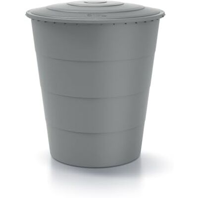 Kreher XXL Regentonne Smooth 510 L (Grau, mit Deckel) Regenwassertank aus Kunststoff im runden, zeitlos modernen Design, spart Wasser bei der Gartenbewässerung Kreher XXL Regentonne Smooth 510 L (Grau, mit Deckel) Regenwassertank aus Kunststoff im runden, zeitlos modernen Design, spart Wasser bei der Gartenbewässerung