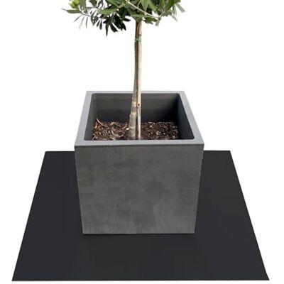 KARAT Untersetzer für Blumentopf, Blumenuntersetzer mit abgeschrägter Kante, Unterlage für Pflanztöpfe, Schutzmatte, Bodenschutzmatte, Blumentopfuntersetzer (Majesty) (Schwarz, Eckig 90 x 90 cm) KARAT Untersetzer für Blumentopf, Blumenuntersetzer mit abgeschrägter Kante, Unterlage für Pflanztöpfe, Schutzmatte, Bodenschutzmatte, Blumentopfuntersetzer (Majesty) (Schwarz, Eckig 90 x 90 cm)