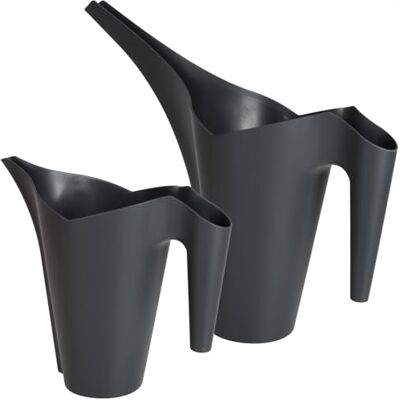 com-four ® 2X Gießkanne 1,0L & 1,4L, Schöne Langhals-Gießkanne im Set Blumengießkanne zum Gießen und Düngen von Pflanzen für innen und außen com-four ® 2X Gießkanne 1,0L & 1,4L, Schöne Langhals-Gießkanne im Set Blumengießkanne zum Gießen und Düngen von Pflanzen für innen und außen