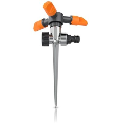 Brandson Rasensprinkler 3/4 Zoll mit Erdspieß – Rasensprenger 360 Grad Viereckregner Flächenregner Sprühregner Sprinkler mit 3 Arm – Einstellbarer Winkel 45° 90° Brandson Rasensprinkler 3/4 Zoll mit Erdspieß – Rasensprenger 360 Grad Viereckregner Flächenregner Sprühregner Sprinkler mit 3 Arm – Einstellbarer Winkel 45° 90°