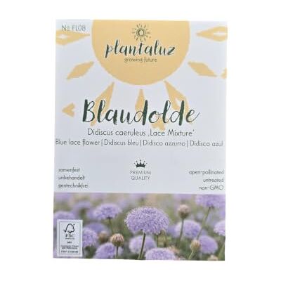 Plantaluz growing future Plantaluz Blaudolde 'Lace Mixture' Saatgut, 100 Korn, Blumensamen Filigrane himmelblaue Blüten auf langen Stielen – ideale Schnittblume für Beete, Naturgärten und Blumensträuße. Für Insekten Plantaluz growing future Plantaluz Blaudolde 'Lace Mixture' Saatgut, 100 Korn, Blumensamen Filigrane himmelblaue Blüten auf langen Stielen – ideale Schnittblume für Beete, Naturgärten und Blumensträuße. Für Insekten