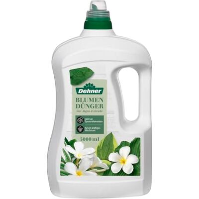 Dehner Blumendünger mit Algen, hochwertiger Flüssigdünger, Dünger für Gartenpflanzen / Zimmerpflanzen, organisch mineralischer NPK-Dünger, mit Spurennährstoffen, 3 l, für ca. 450 l Dehner Blumendünger mit Algen, hochwertiger Flüssigdünger, Dünger für Gartenpflanzen / Zimmerpflanzen, organisch mineralischer NPK-Dünger, mit Spurennährstoffen, 3 l, für ca. 450 l