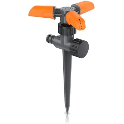 Brandson Rasensprenger 3 Arme 15 Strahldüsen – 10 m Reichweite – Abstrahlwinkel um 45° verstellbar – Schnellkupplungsadapter Rasensprinkler Garten Rasen Beet Blumen Brandson Rasensprenger 3 Arme 15 Strahldüsen – 10 m Reichweite – Abstrahlwinkel um 45° verstellbar – Schnellkupplungsadapter Rasensprinkler Garten Rasen Beet Blumen
