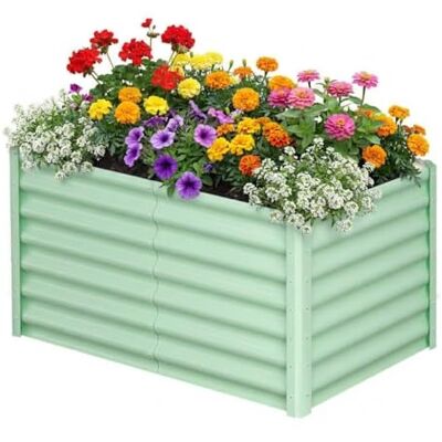 GarveeHome Hochbeet Metall 183x91x61cm, Verzinkt, Grün, Garten, Extra Hoch GarveeHome Hochbeet Metall 183x91x61cm, Verzinkt, Grün, Garten, Extra Hoch