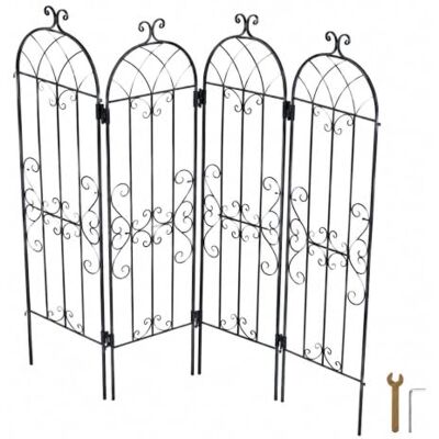 Generic 4er Set Rankgitter für Kletterpflanzen aus Metall Generic 4er Set Rankgitter für Kletterpflanzen aus Metall