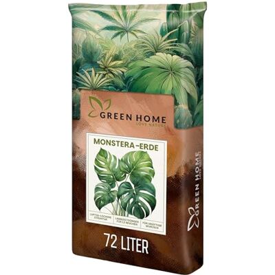 GREEN HOME LOVE NATURE Green Home Monstera Erde 72L – Premium Substrat für Monstera, Aroiden & Tropische Zimmerpflanzen; optimale Drainage, Langzeitnährstoffversorgung & pH‑Balance. Für Umtopfen & Hydrokultur ideal! GREEN HOME LOVE NATURE Green Home Monstera Erde 72L – Premium Substrat für Monstera, Aroiden & Tropische Zimmerpflanzen; optimale Drainage, Langzeitnährstoffversorgung & pH‑Balance. Für Umtopfen & Hydrokultur ideal!