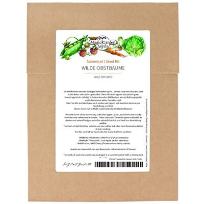 Magic Garden Seeds Wilde Obstbäume Samenset 3 reichtragende Wildobstsorten Magic Garden Seeds Wilde Obstbäume Samenset 3 reichtragende Wildobstsorten