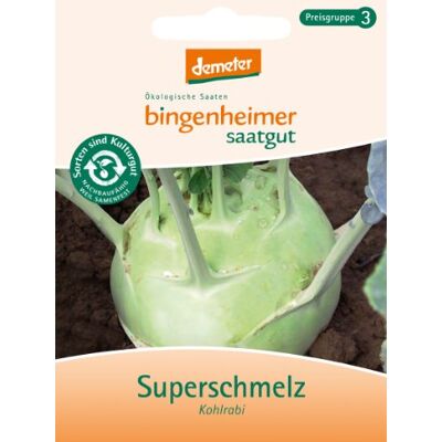 Bingenheimer Saatgut Kohlrabi weiß Superschmelz Gemüse Saatgut / Samen Bingenheimer Saatgut Kohlrabi weiß Superschmelz Gemüse Saatgut / Samen
