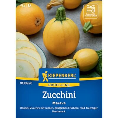 Kiepenkerl Zucchinisamen "Mareva" 1038920, Gemüsesaat Gelbe, runde Früchte, robust & leicht zu beernten, Zucchinisaatgut für Garten, Hochbeet & Kübel Kiepenkerl Zucchinisamen "Mareva" 1038920, Gemüsesaat Gelbe, runde Früchte, robust & leicht zu beernten, Zucchinisaatgut für Garten, Hochbeet & Kübel