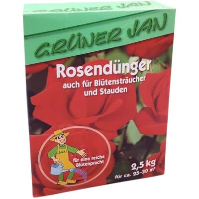 keine Angabe Grüner Jan Rosendünger 2,5 kg keine Angabe Grüner Jan Rosendünger 2,5 kg
