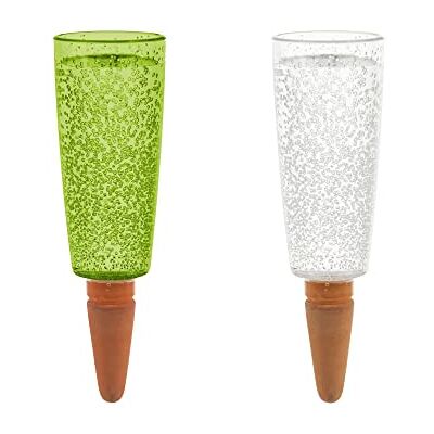 Scheurich Wasserspender Copa M 4er Set Grün/Transparent 150 ml Füllmenge Bewässerungskugel klein mit Ton Fuß Wasserspender Pflanzen und Blumen Terrakotta Stiel Scheurich Wasserspender Copa M 4er Set Grün/Transparent 150 ml Füllmenge Bewässerungskugel klein mit Ton Fuß Wasserspender Pflanzen und Blumen Terrakotta Stiel