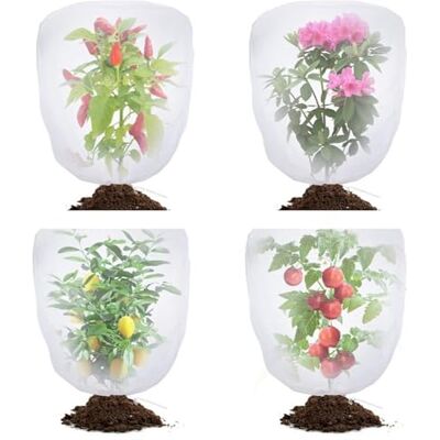 Ldbuejiaja Gartennetz für Pflanzen, Früchte, Bäume, Netztasche mit Kordelzug, Abdeckung, Barriere für Blaubeerblumen, Kordelzug, Gartentasche für Pflanzen, Schutznetz mit Ldbuejiaja Gartennetz für Pflanzen, Früchte, Bäume, Netztasche mit Kordelzug, Abdeckung, Barriere für Blaubeerblumen, Kordelzug, Gartentasche für Pflanzen, Schutznetz mit