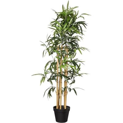 Amazon künstliche Bambus pflanze mit Kunststoff-Blumentopf, 100 cm, Grün Amazon künstliche Bambus pflanze mit Kunststoff-Blumentopf, 100 cm, Grün