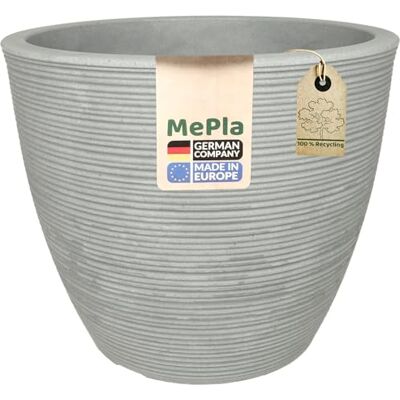 MePla Blumentopf Milano runder Pflanzkübel wetterfestes Pflanzgefäß UV-beständiger Blumenkübel Pflanzentopf Kübel ø48 grau MePla Blumentopf Milano runder Pflanzkübel wetterfestes Pflanzgefäß UV-beständiger Blumenkübel Pflanzentopf Kübel ø48 grau