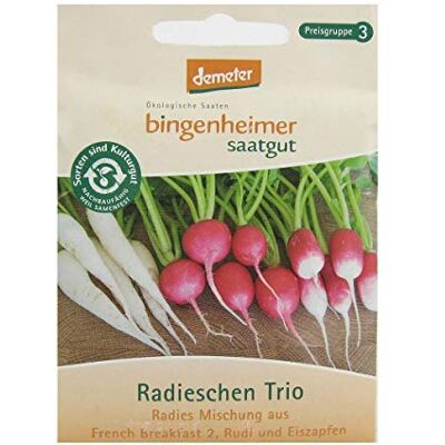 Bingenheimer Saatgut Radieschen Trio demeter bio für ca. 3 m² Bingenheimer Saatgut Radieschen Trio demeter bio für ca. 3 m²