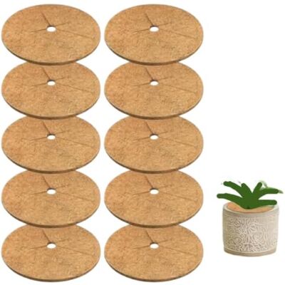 Zqemy 8 x Kokosfaser-Baumpflanzenschutz-Mulchring Bodenabdeckungsringe für Pflanzen im Innen- und Außenbereich, praktisches Gartenpflegezubehör (35 cm) Zqemy 8 x Kokosfaser-Baumpflanzenschutz-Mulchring Bodenabdeckungsringe für Pflanzen im Innen- und Außenbereich, praktisches Gartenpflegezubehör (35 cm)
