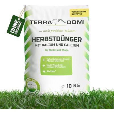 Terra Domi TerraDomi Rasendünger Herbst 10kg für 250m² ohne Chlorid Kalium Dünger für starke Wurzeln macht den Rasen winterfest fördert Langzeitwirkung streuwagengeeignet Herbstdünger Rasen Terra Domi TerraDomi Rasendünger Herbst 10kg für 250m² ohne Chlorid Kalium Dünger für starke Wurzeln macht den Rasen winterfest fördert Langzeitwirkung streuwagengeeignet Herbstdünger Rasen