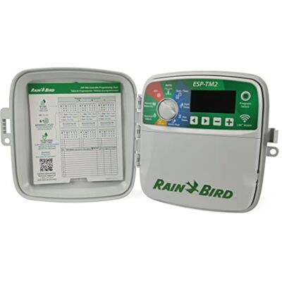 Rain Bird ESP-TM2 Programmierer mit 12 Stationen für den Außenbereich, kompatibel mit WLAN F54232 Rain Bird ESP-TM2 Programmierer mit 12 Stationen für den Außenbereich, kompatibel mit WLAN F54232