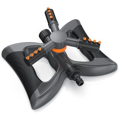 Brandson 3/4 Zoll Rasensprinkler 360 Grad Kreisregner Garten Rotierender Wasser Sprinkler mit Schnellkupplung Rasensprenger Brandson 3/4 Zoll Rasensprinkler 360 Grad Kreisregner Garten Rotierender Wasser Sprinkler mit Schnellkupplung Rasensprenger